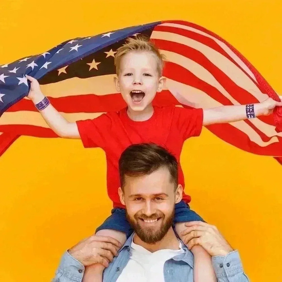 5 pcs 4th of July Slap Bracelets Toys for Kids - Picture 5 of 6